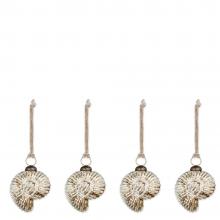 Nkuku Sachin Baubles - Rustic Gold - Set of 4 
