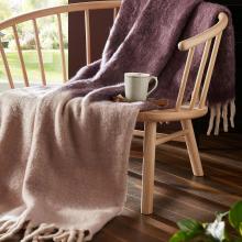 Laura Ashley Bronwen Blackberry Purple Throw