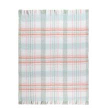 Laura Ashley Colton Check Sage Throw