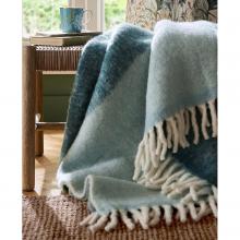 Laura Ashley Bronwen Seaspray Blue Throw