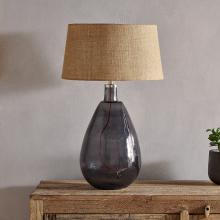 Nkuku Baba Smoke Glass Lamp