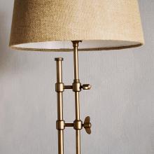 Nkuku Chintala Iron Table Lamp - Antique Brass