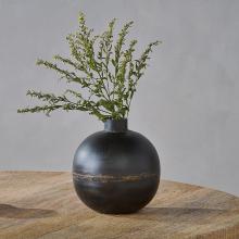 Nkuku Endo Recycled Iron Vase - Black 