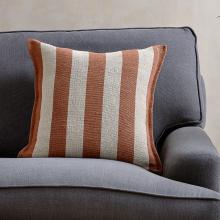 Nkuku Kobbari Jute & Cotton Cushion Cover - Rust