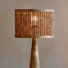 Nkuku Neela Mango Wood Lampshade - Naural