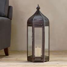 Nkuku Shalena Lantern - Rust