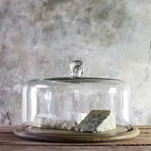 Nkuku Recycled Glass Dome Cake Stand