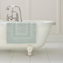 Laura Ashley Border Cotton Bath Mat Duck Egg