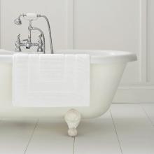 Laura Ashley Border Cotton Bath Mat White