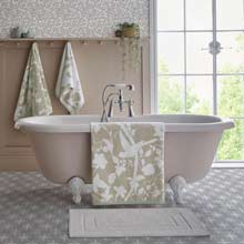 Laura Ashley Oriental Garden Towels Dove Grey