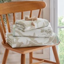Laura Ashley Oriental Garden Towels Dove Grey