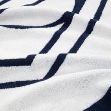 Ralph Lauren Blair Beach Towel - White & Navy 