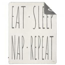 Ibena Eat Sleep Nap Repeat Blanket Throw