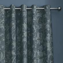 Laura Ashley Lloyd Midnight Eyelet Curtains