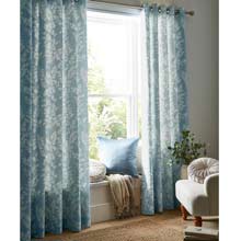 Laura Ashley Waxham Seaspray Eyelet Curtains
