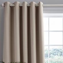 Laura Ashley Stephanie Natural Eyelet Curtains