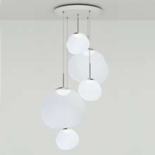 Tom Dixon Melt LED Large Pendant System Opal/Silver