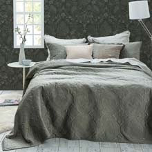 MM Linen Folium Bedspread Set Thyme