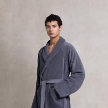 Ralph Lauren Home Polo Player II Shawl Robe Barclay Heather 