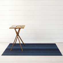 Chilewich Marbled Stripe Bay Blue Shag Mat