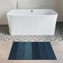 Chilewich Marbled Stripe Bay Blue Shag Mat