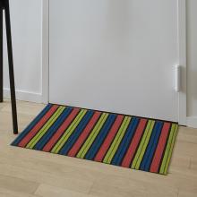 Chilewich Ribbon Stripe Limelight Shag Mat
