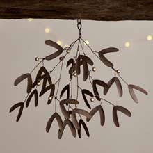 Nkuku Avni Iron Mistletoe - Antique Brass 