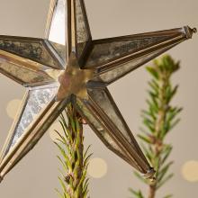 Nkuku Bakara Star Tree Topper - Antique Brass