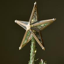 Nkuku Bakara Star Tree Topper - Antique Brass