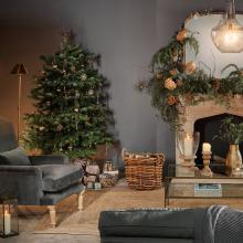 Nkuku Bakara Star Tree Topper - Antique Brass