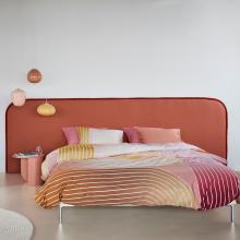 Bedding House Curves Coral Duvet Cover Set