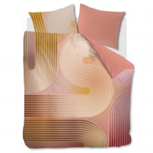 Bedding House Curves Coral Duvet Cover Set