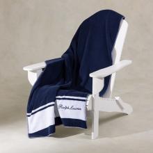 Ralph Lauren Home Chesson Beach Towel Navy / White