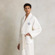 Ralph Lauren Home Langdon Shawl Collar Robe Alabaster