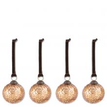 Nkuku Narangi Baubles - Copper (set of 4)