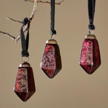 Nkuku Ratnam Baubles - Ruby - Small (set of 4)