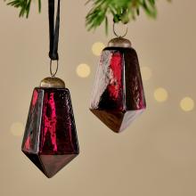 Nkuku Ratnam Baubles - Ruby - Large (set of 4)