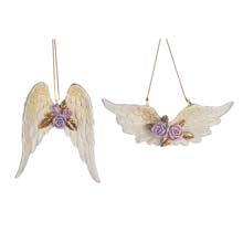 Goodwill Wings with Roses & Flowers Ornament