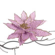 Goodwill Fabric Poinsettia on Clip