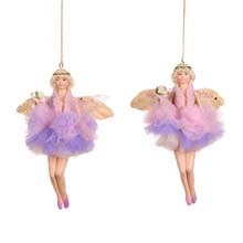 Goodwill Sky Tulle Dangling Fairy Ornament