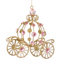Goodwill Metallic Wire Jewel Carriage Ornament