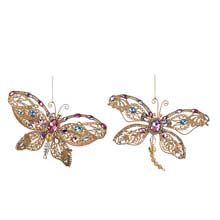 Goodwill Metallic Wire Jewel Butterfly Ornament