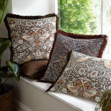 William Morris At Home Blackthorn Cushion Midnight 50/50cm