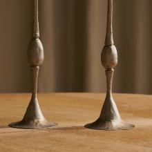 Nkuku Chaipat Iron Candlestick Antique Brass 