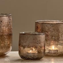 Nkuku Konara Glass Tea Light Holder