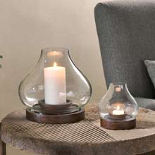 Nkuku Naryla Mango Wood Lantern