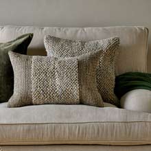 Nkuku Paduna Jute & Cotton Cushion Cover