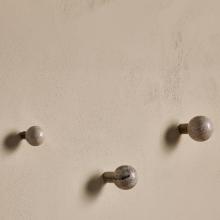 Nkuku Paladi Marble & Iron Round Grey Hook 