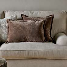 Nkuku Renwal Velvet & Linen Cushion Cover