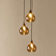 Nkuku Ziva Recycled Glass Standard Cluster Pendant 